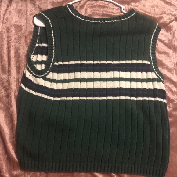 A dark green, large, Montana Blues sweater vest. - Picture 2 of 3